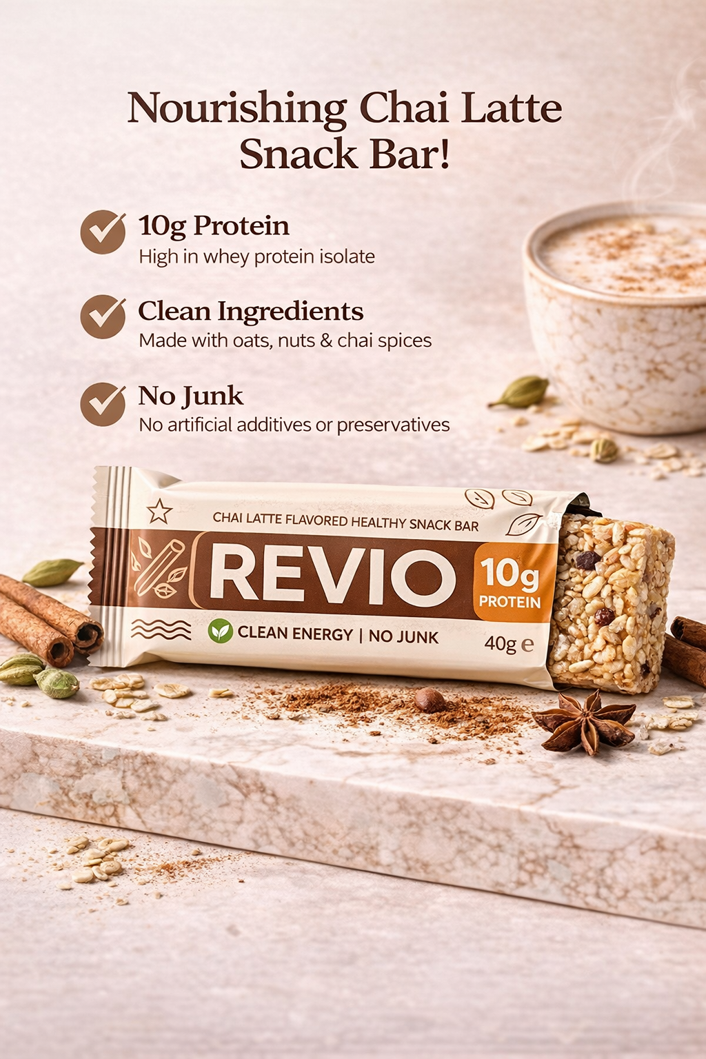 Chai Latte Crunch Bar